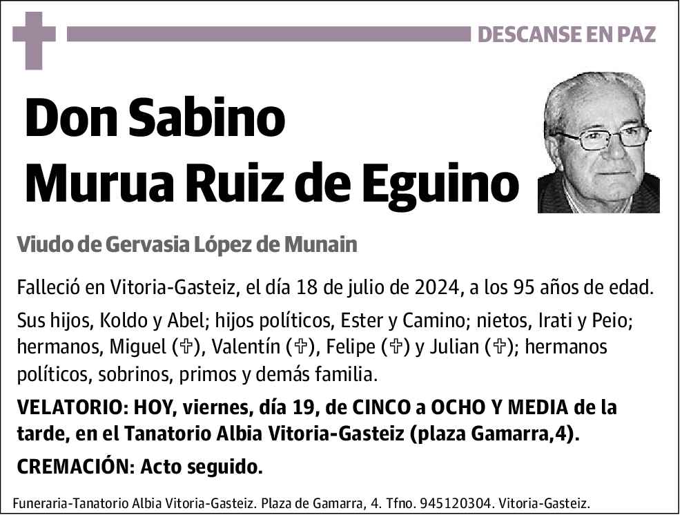 Sabino Murua Ruiz de Eguino