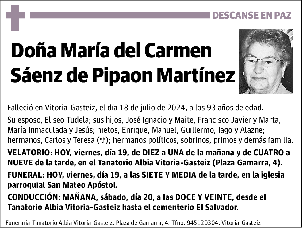 María del Carmen Sáenz de Pipaon Martínez