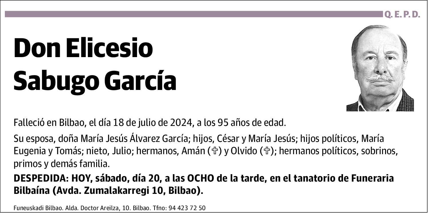 Elicesio Sabugo García