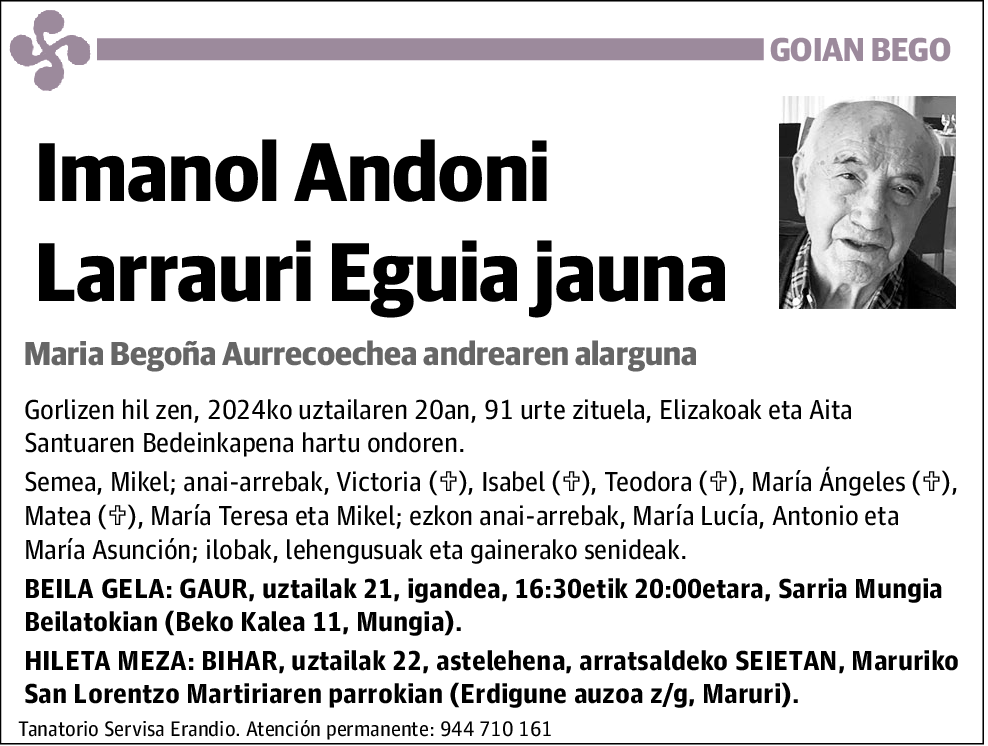 Imanol Andoni Larrauri Eguia