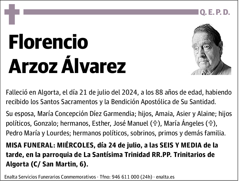 Florencio Arzoz Álvarez