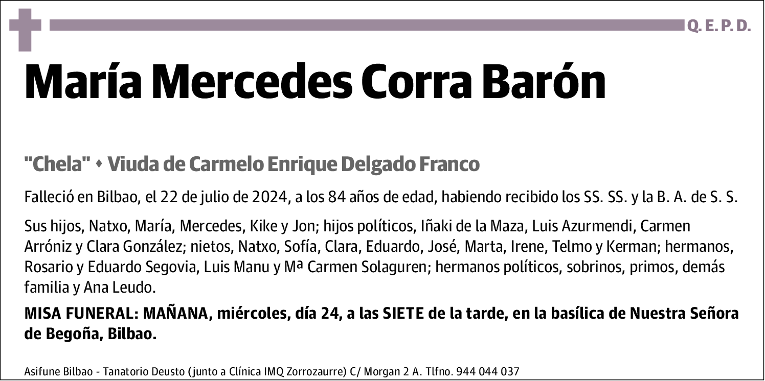 María Mercedes Corra Barón