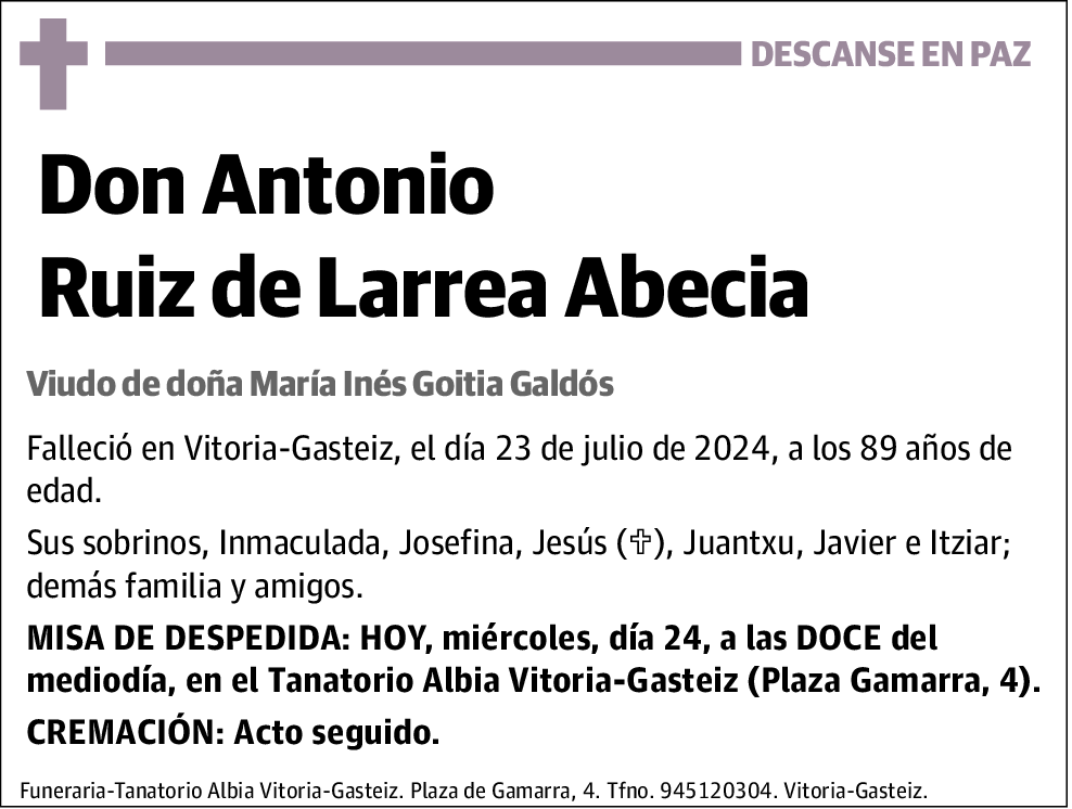 Antonio Ruiz de Larrea Abecia