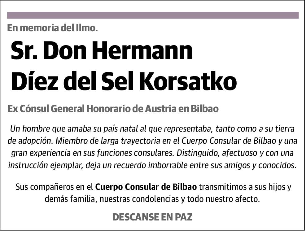 Hermann Díez de Sel Korsatko