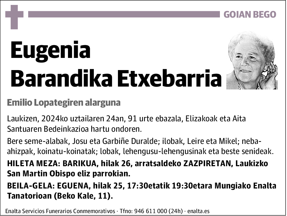 Eugenia Barandika Etxebarria