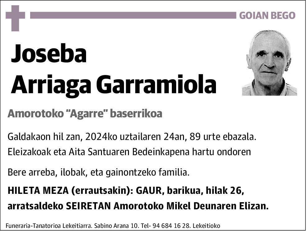 Joseba Arriaga Garramiola