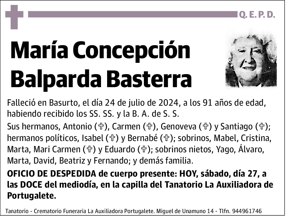 María Concepción Balparda Basterra