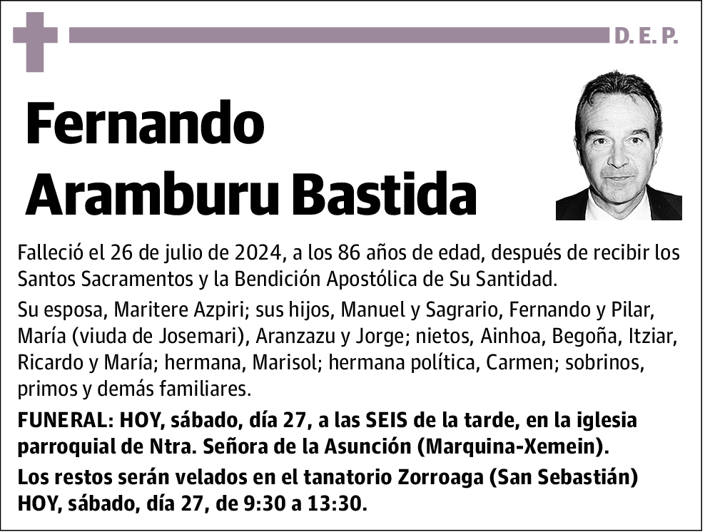 Fernando Aramburu Bastida