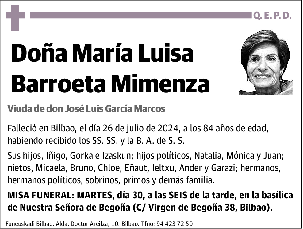 María Luisa Barroeta Mimenza