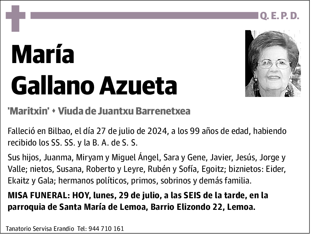 Maria Gallano Azueta