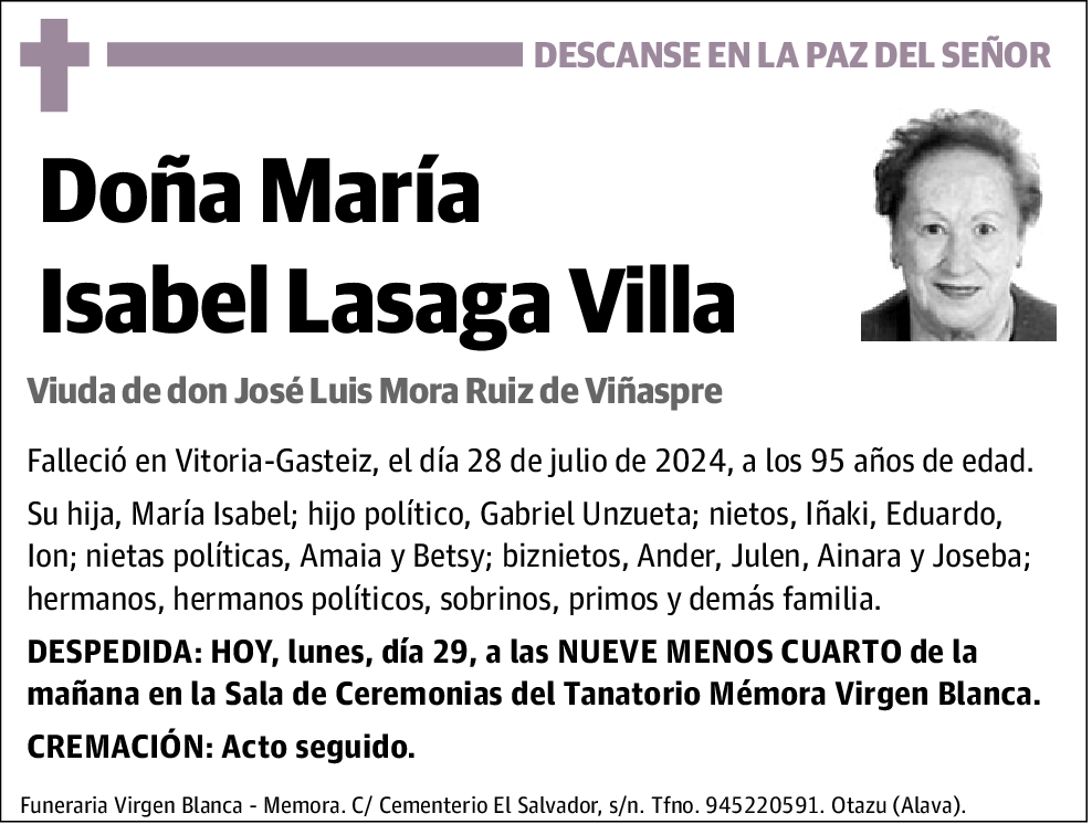 María Isabel Lasaga Villa