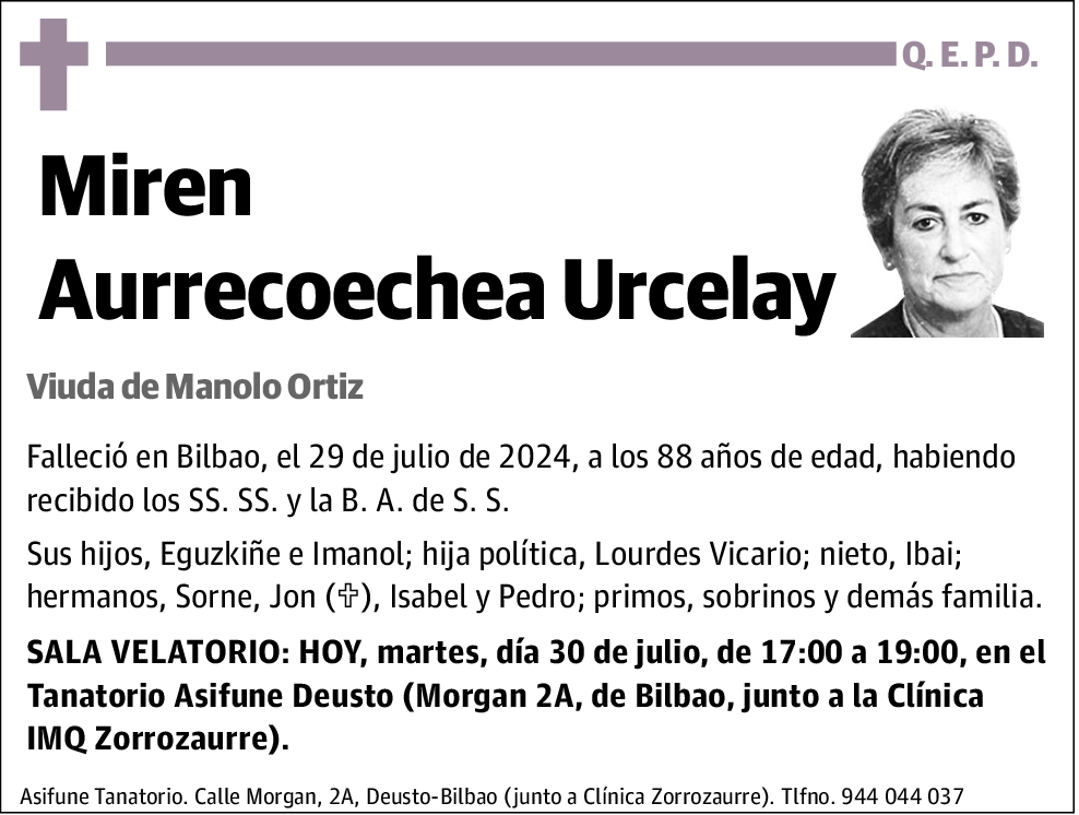 Miren Aurrecoechea Urcelay