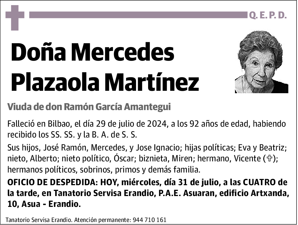 Mercedes Plazaola Martínez