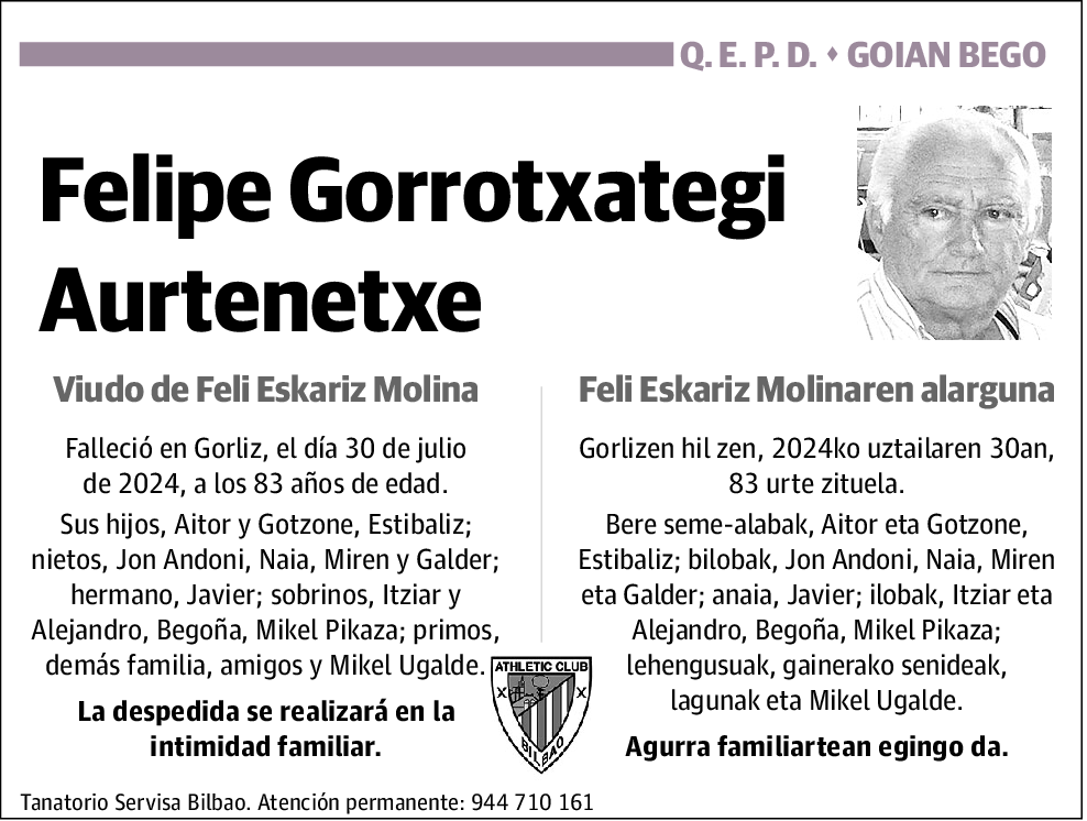 Felipe Gorrotxategi Aurtenetxe