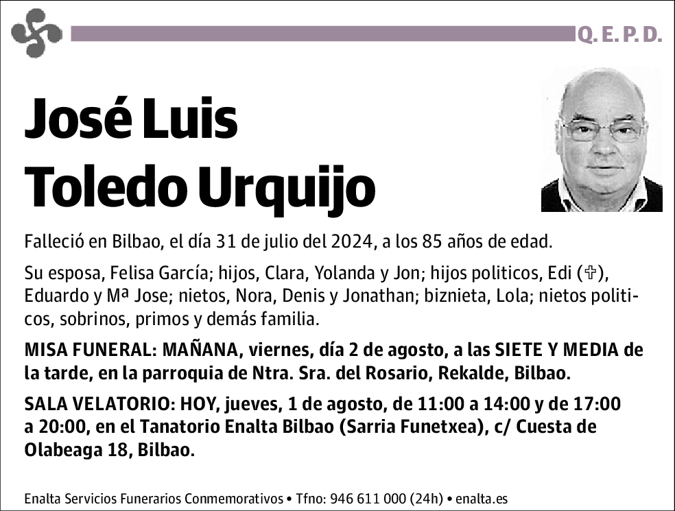 Jose Luis Toledo Urquijo