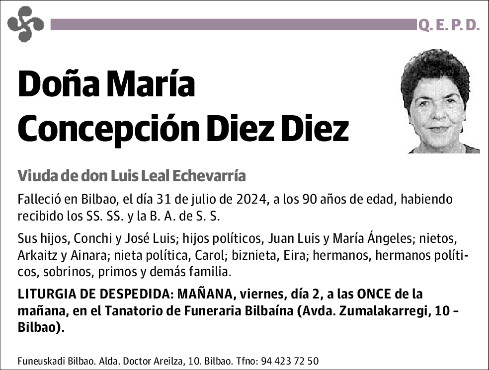 Mª Concepción Diez Diez