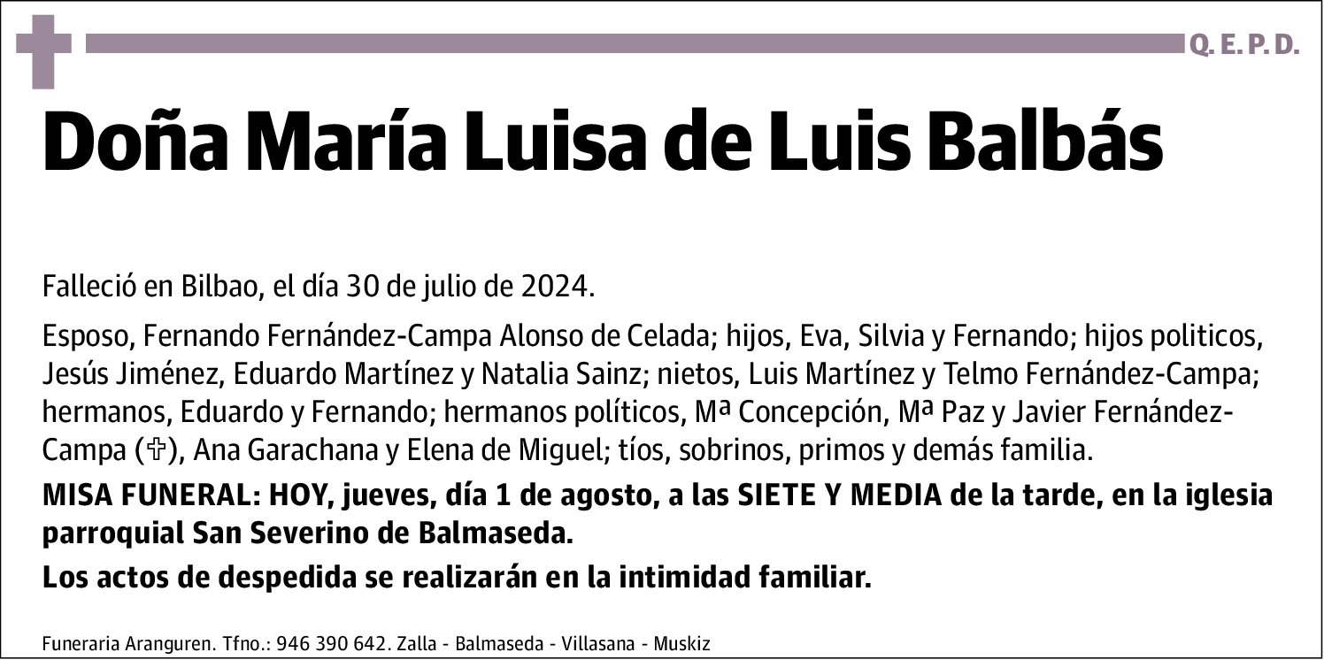 María Luisa de Luis Balbás