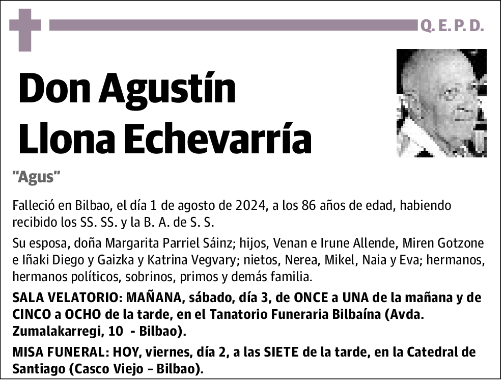 Agustín Llona Echevarría