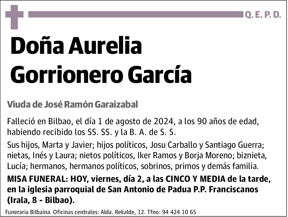 Aurelia Gorrionero García