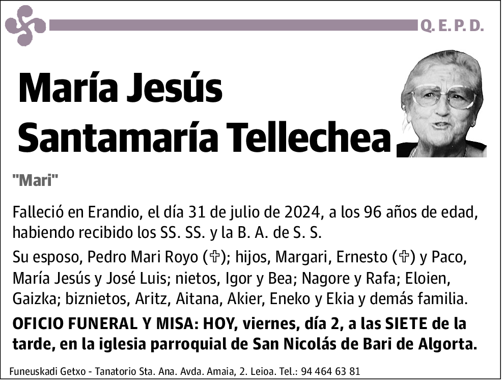 María Jesús Santamaría Tellechea