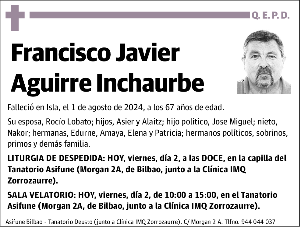 Francisco Javier Aguirre Inchaurbe