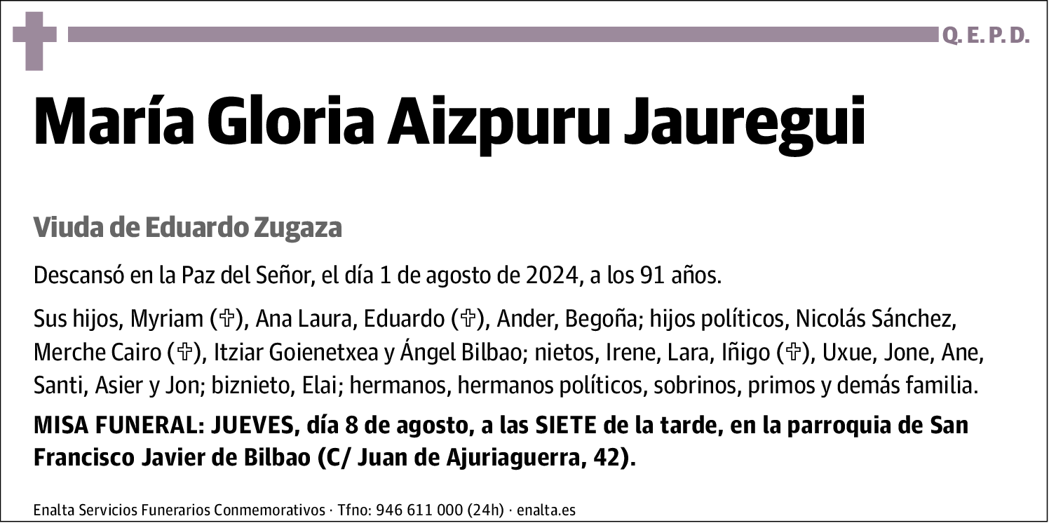 María Gloria Aizpuru Jauregui