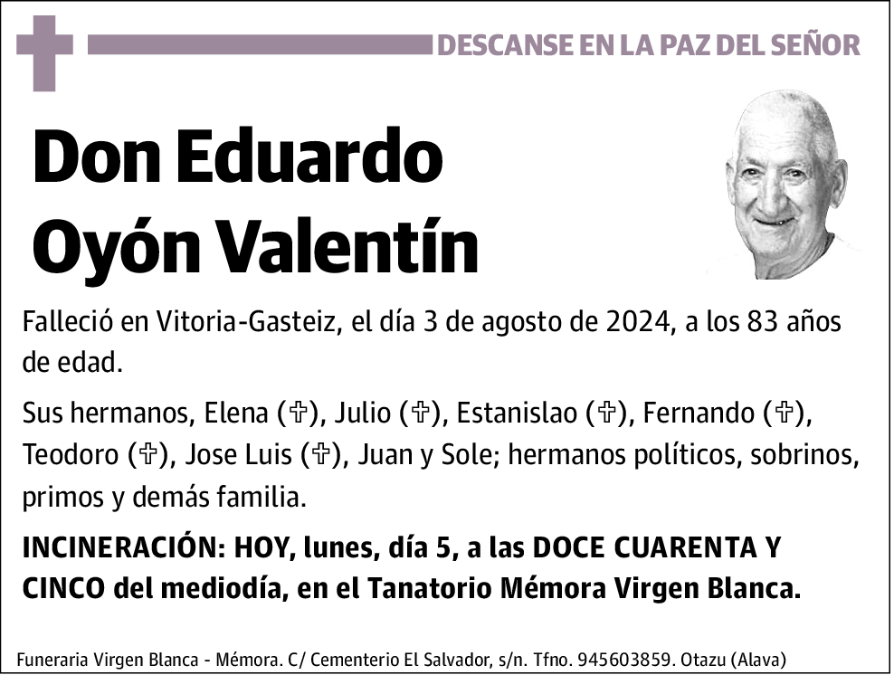 Eduardo Oyón Valentín
