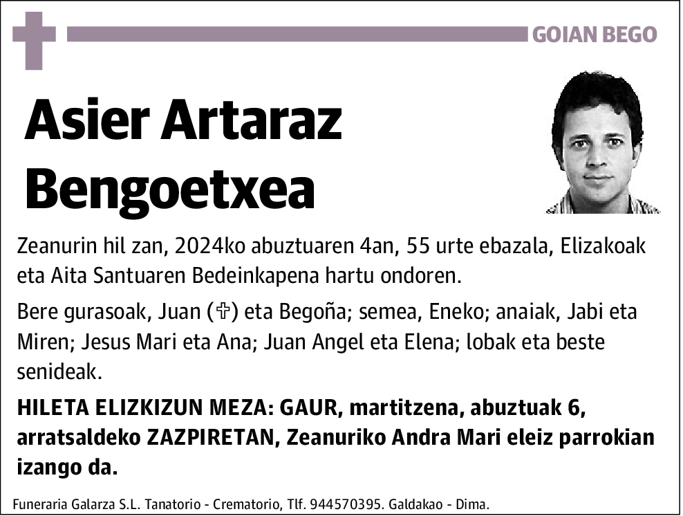 Asier Artaraz Bengoetxea