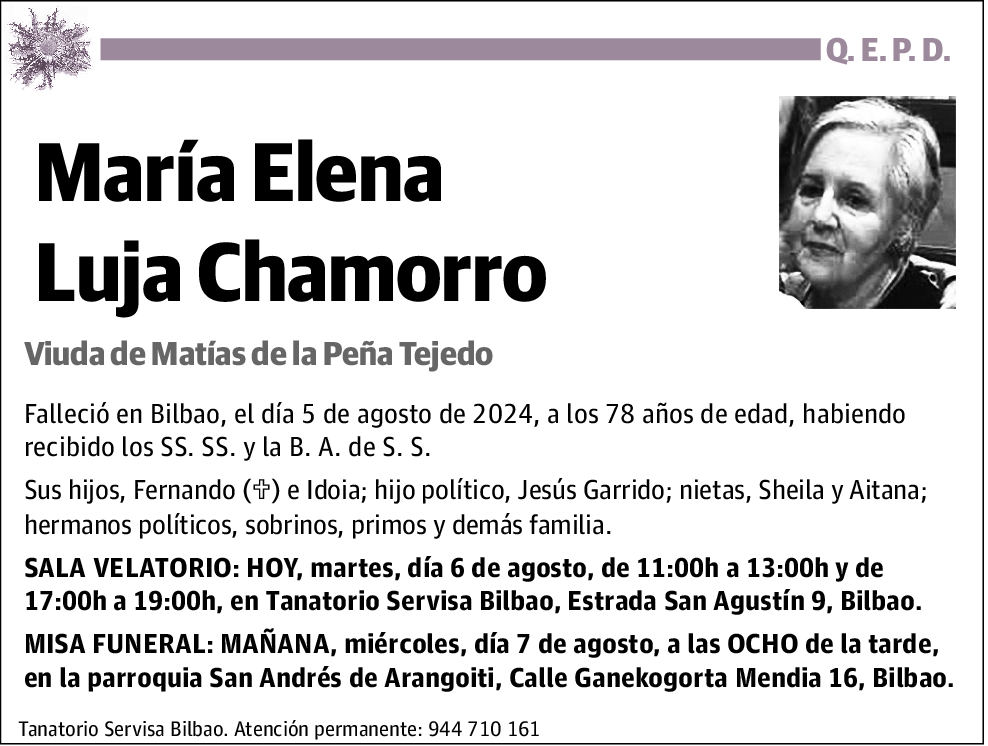 María Elena Luja Chamorro