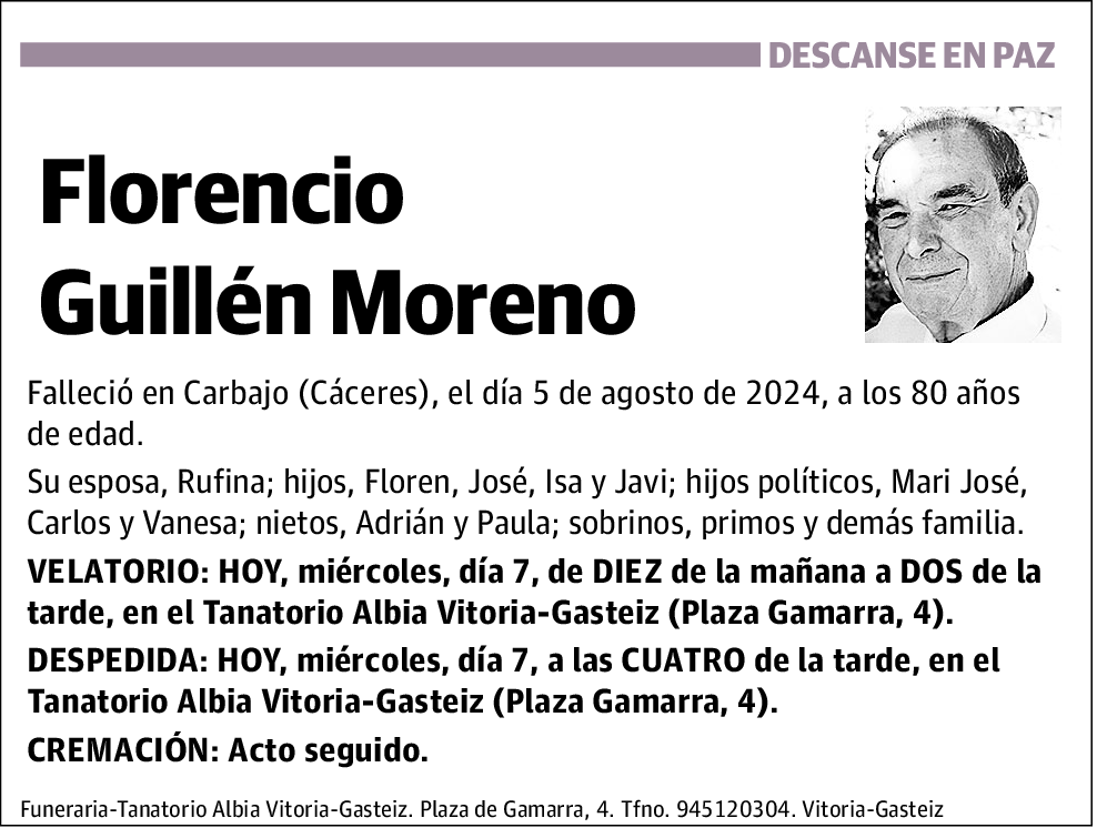 Florencio Guillén Moreno