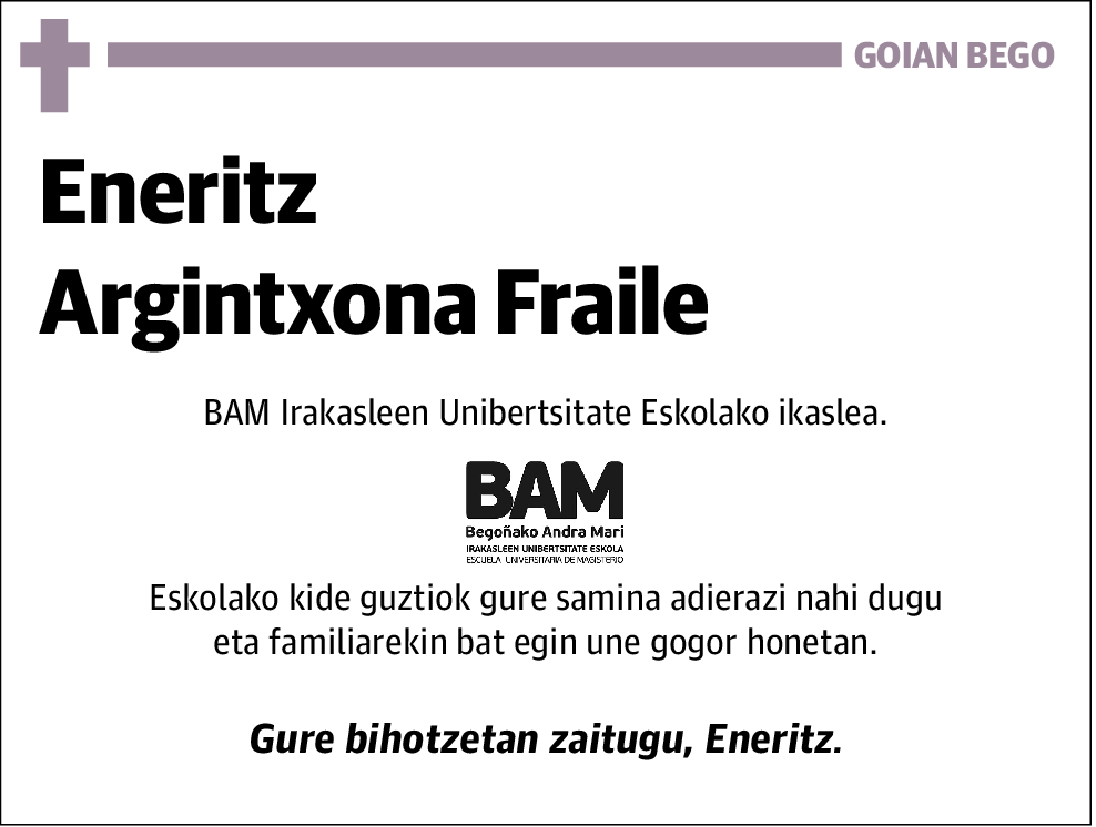 Eneritz Argintxona Fraile