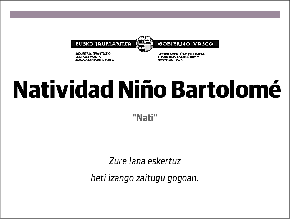 Natividad Niño Bartolomé