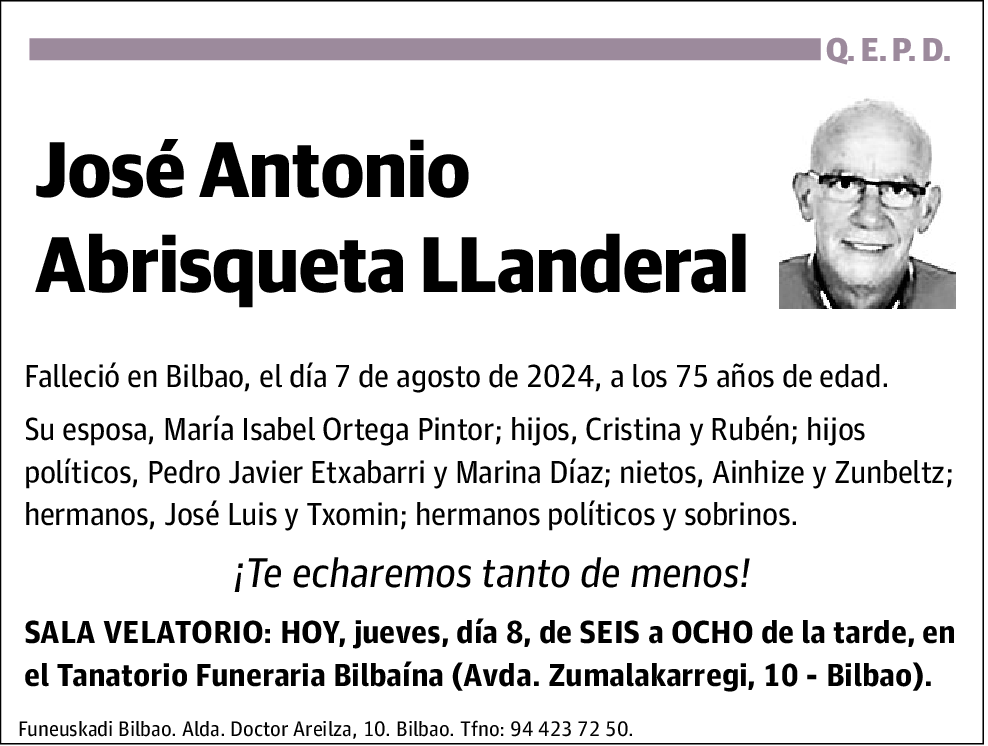 José Antonio Abrisqueta Llanderal