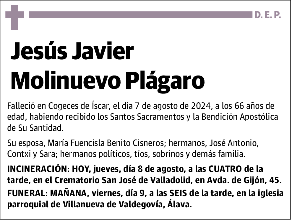 Jesús Javier Molinuevo Plágaro