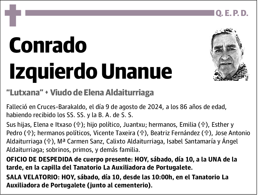 Conrado Izquierdo Unanue