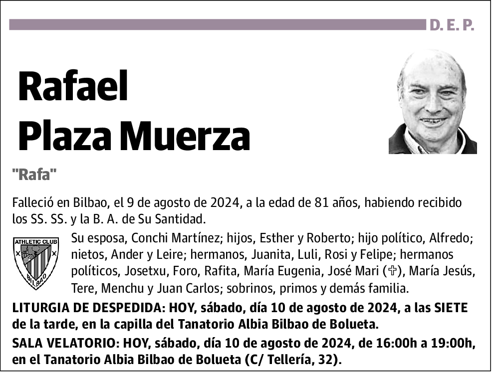 Rafael Plaza Muerza