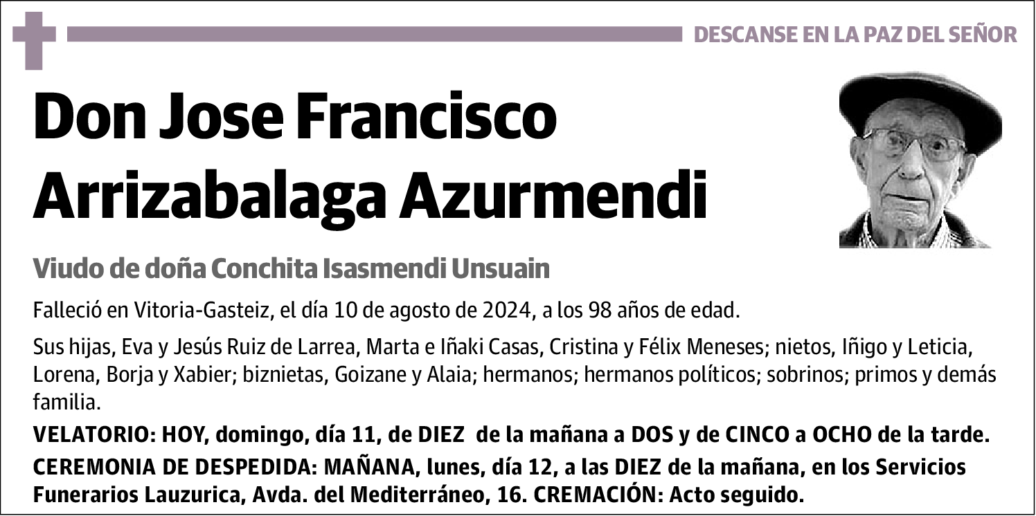 Jose Francisco Arrizabalaga Azurmendi