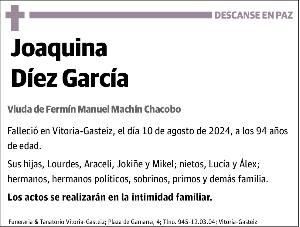 Joaquina Díez García