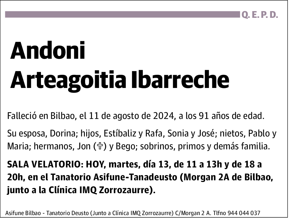 Andoni Arteagoitia Ibarreche