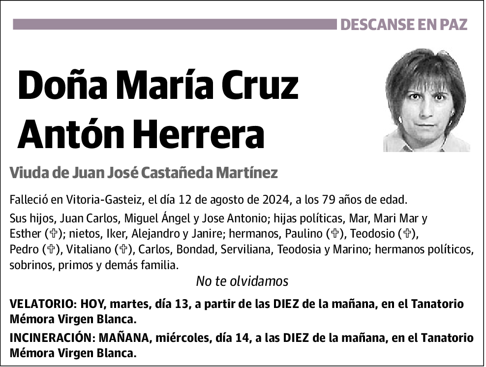 María Cruz Antón Herrera