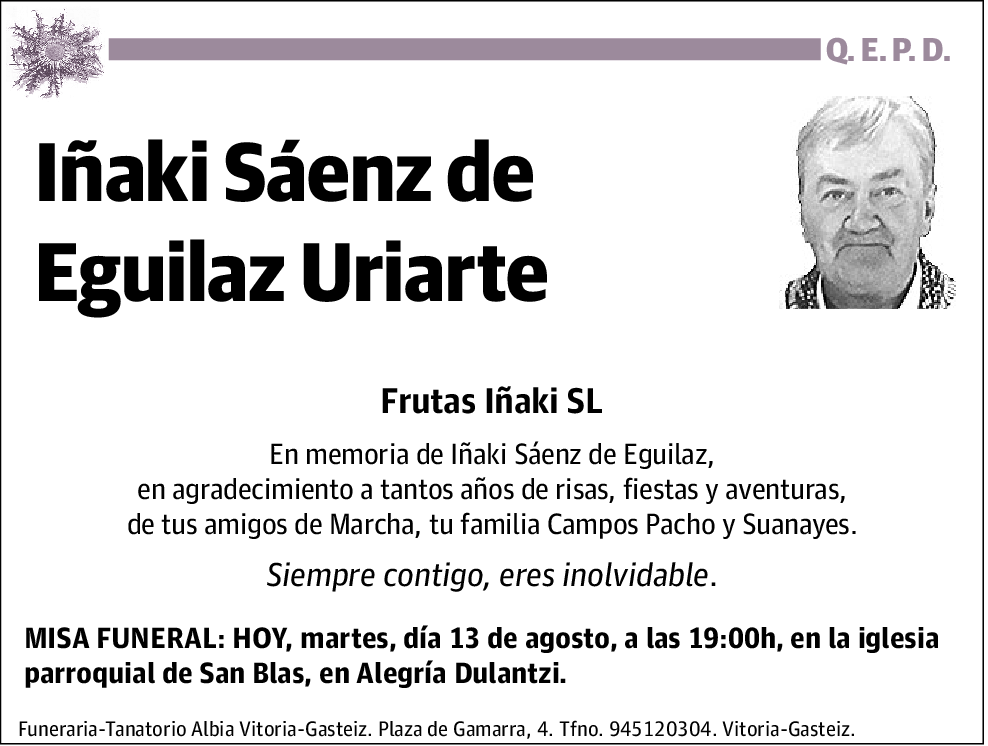 Iñaki Saénz de Eguilaz Uriarte