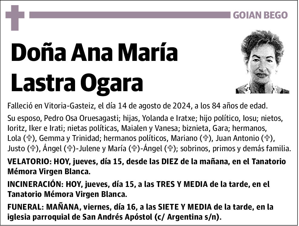 Ana María Lastra Ogara
