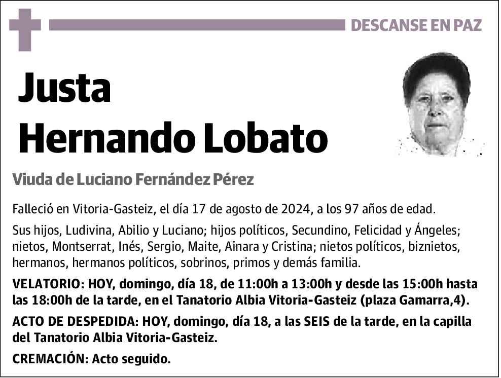 Justa Hernando Lobato