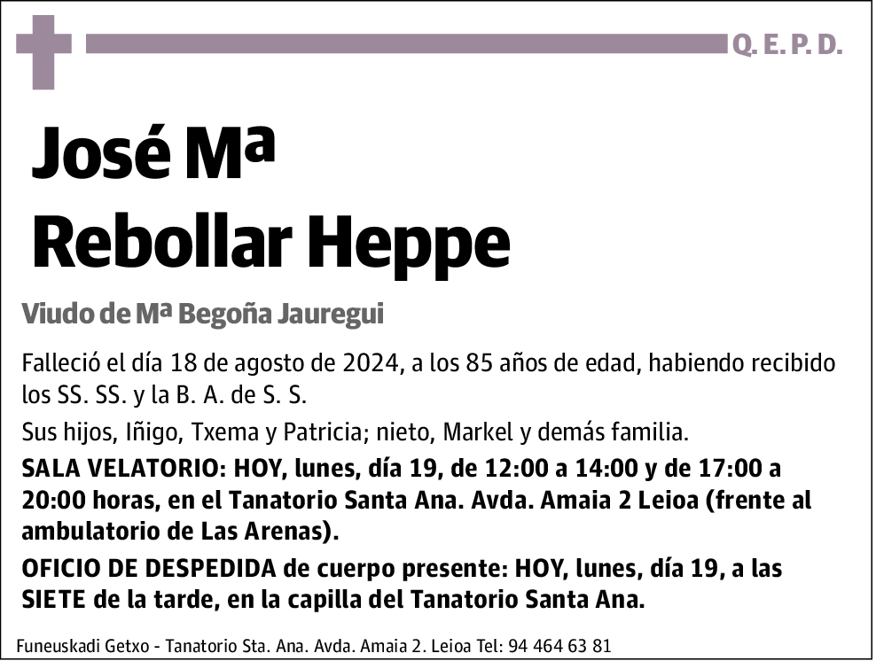 José Mª Rebollar Heppe