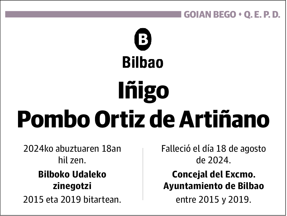 Iñigo Pombo Ortiz de Artiñano