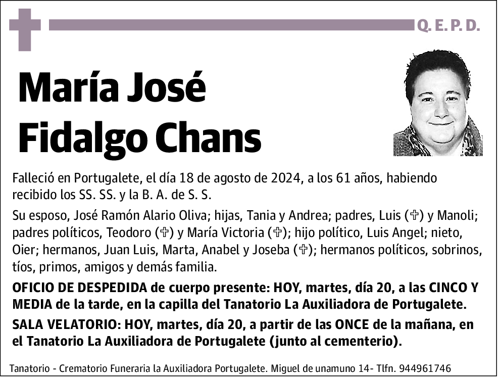 María José Fidalgo Chans