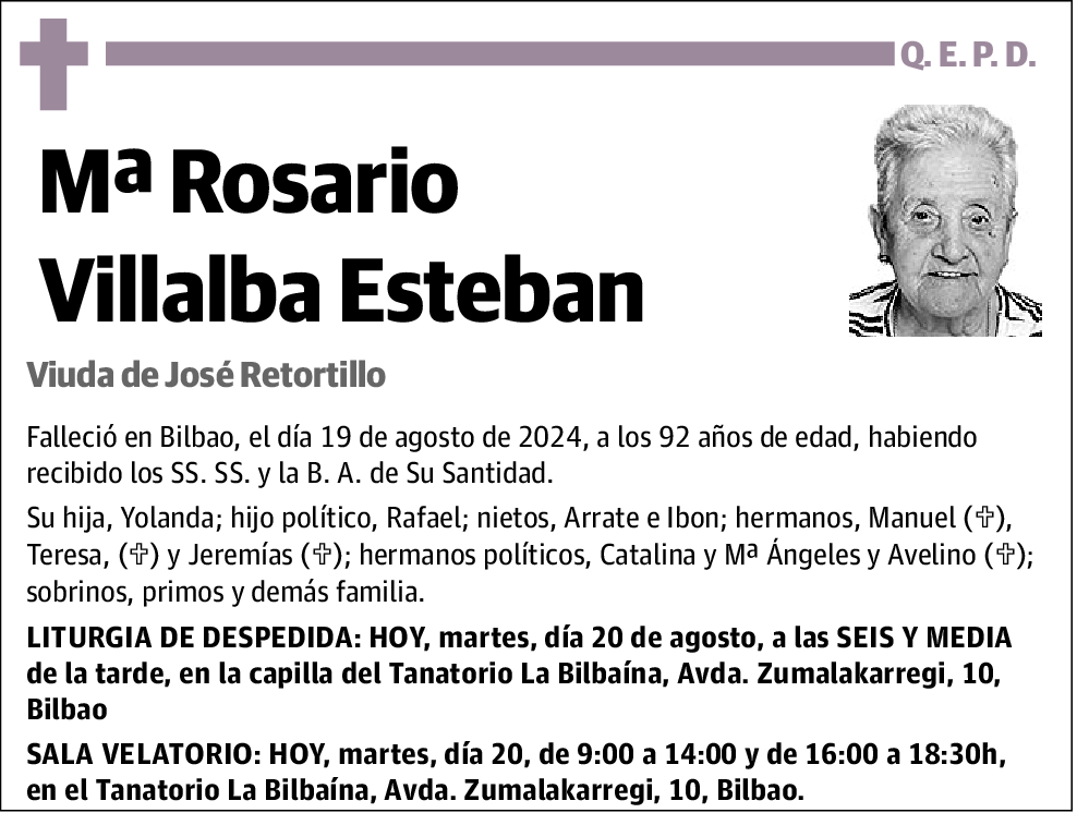 Mª Rosario Villalba Esteban