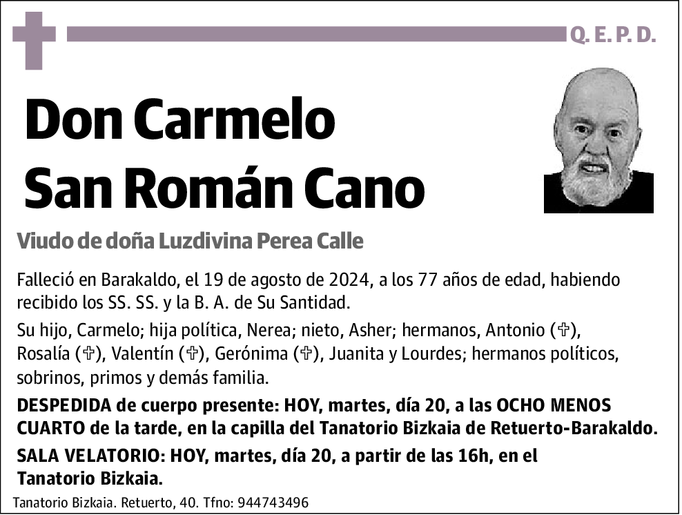 Carmelo San Román Cano