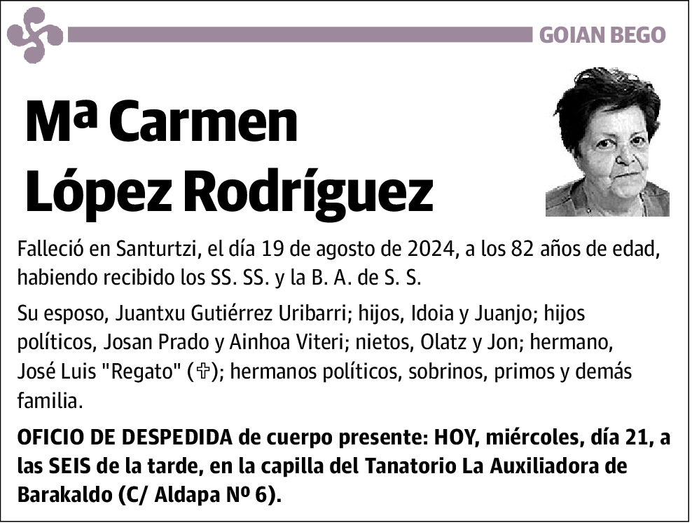 Maria Carmen Lopez Rodriguez