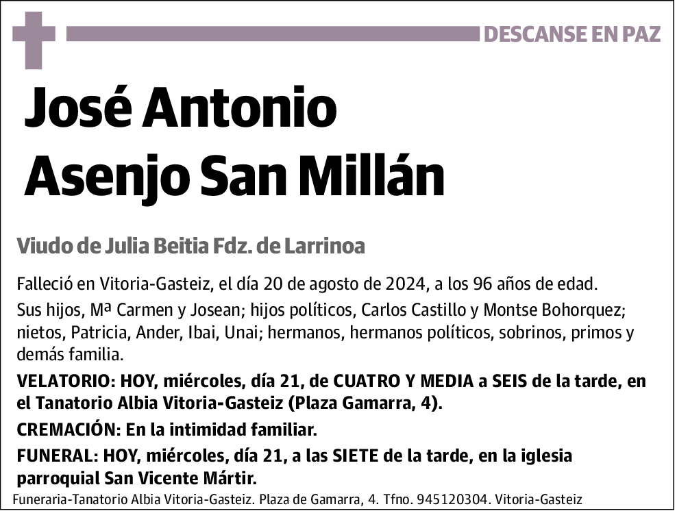 José Antonio Asenjo San Millán